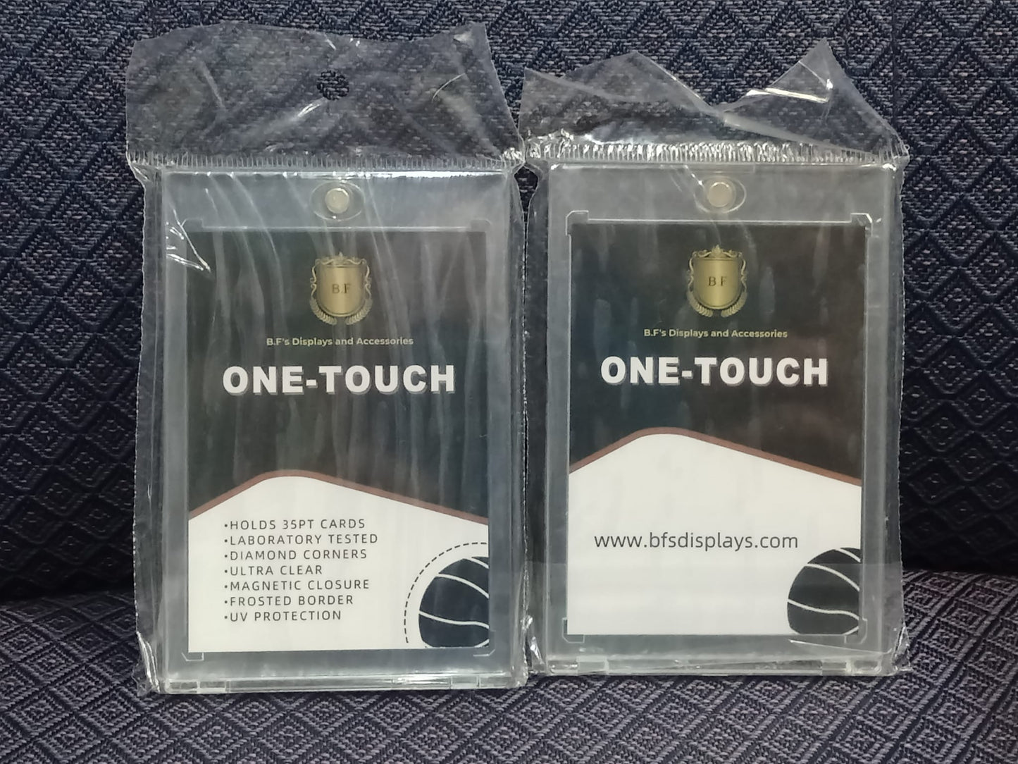 One Touch UV Protected Magnetic Card Holders 2.5" x 3.5"
