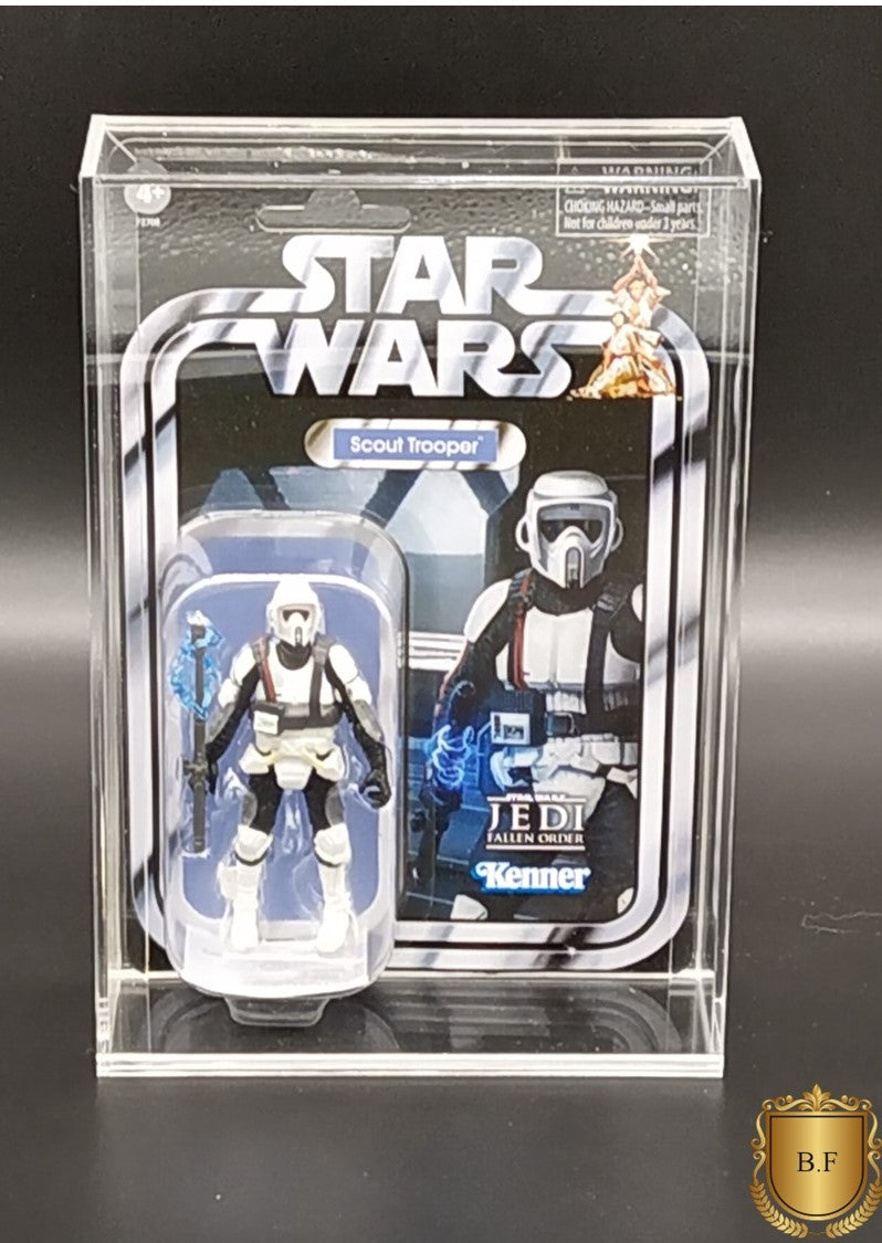 carded action figure display case Acrylic Display Case for Collectibles – Star Wars Figures (Narrow)