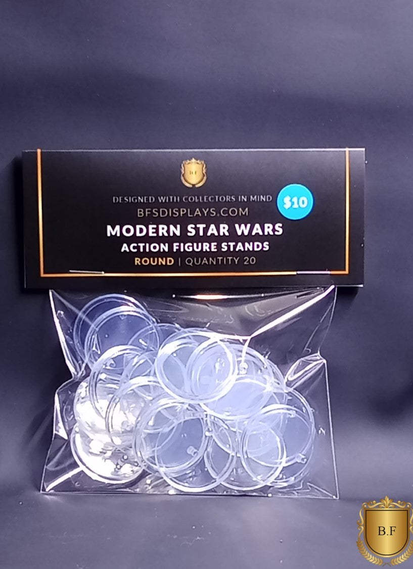 Acrylic Base Stand (Round) for Modern Star Wars Loose Figures