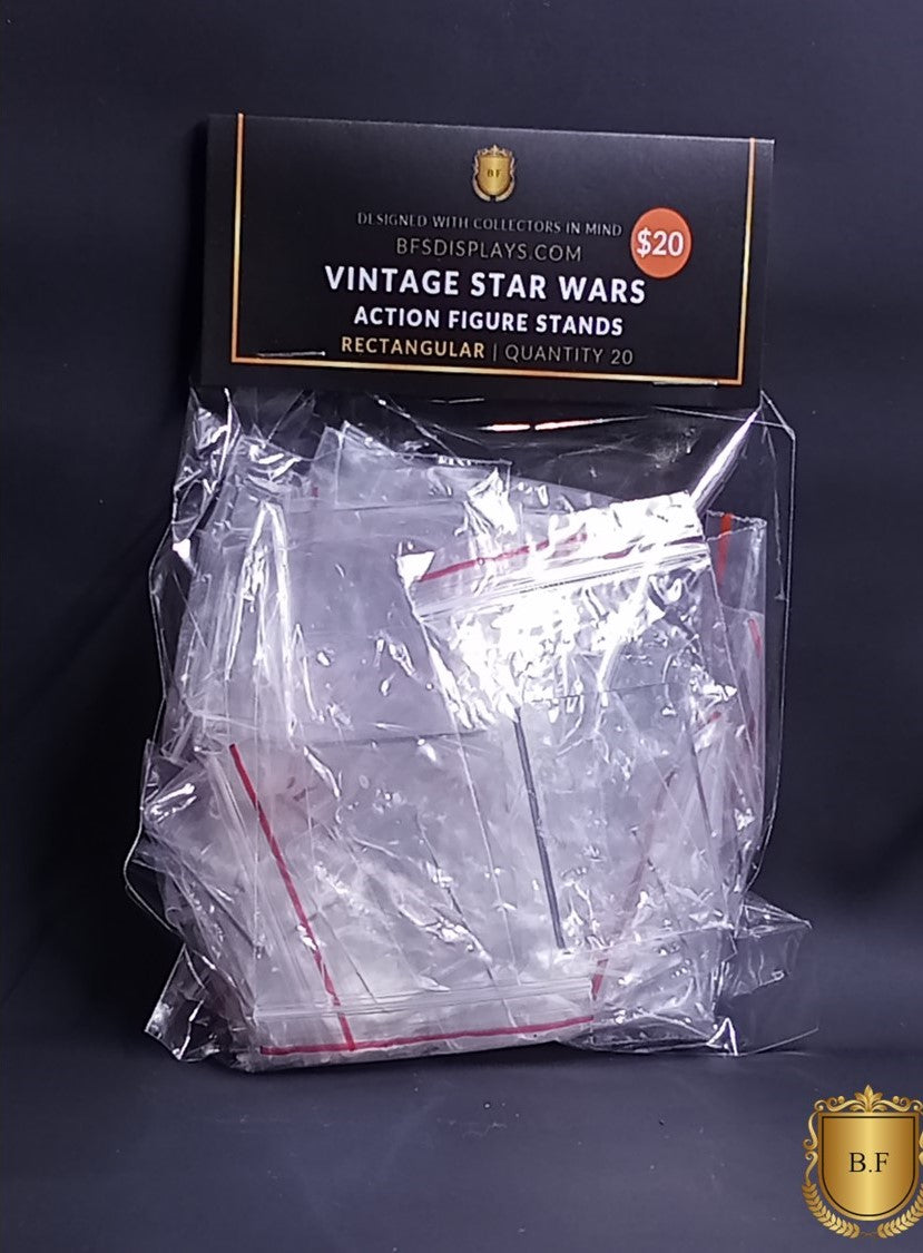 Acrylic Base Stand (Rectangle) for Vintage Kenner Jurassic Park Loose Figures