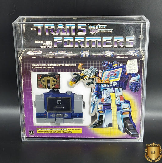 Acrylic Display Case for Carded Transformers Soundwave G1