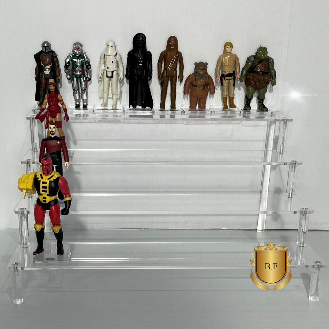 Figure Riser Display Customisable 4 Step Acrylic Display Riser (IKEA DETOLF) - Designed for ...